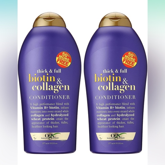 OGX Biotin & Collagen Shampoo Conditioner bundle 19.5fl oz - Picture 1 of 8